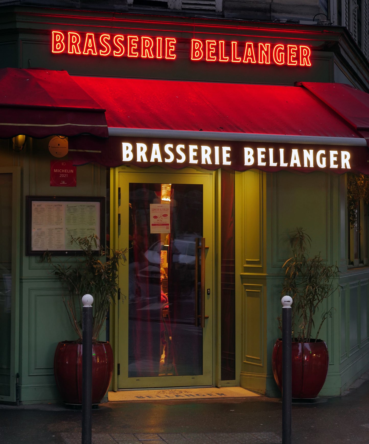 ENSEIGNES LUMINEUSES / BRASSERIE BELLANGER  / PARIS X