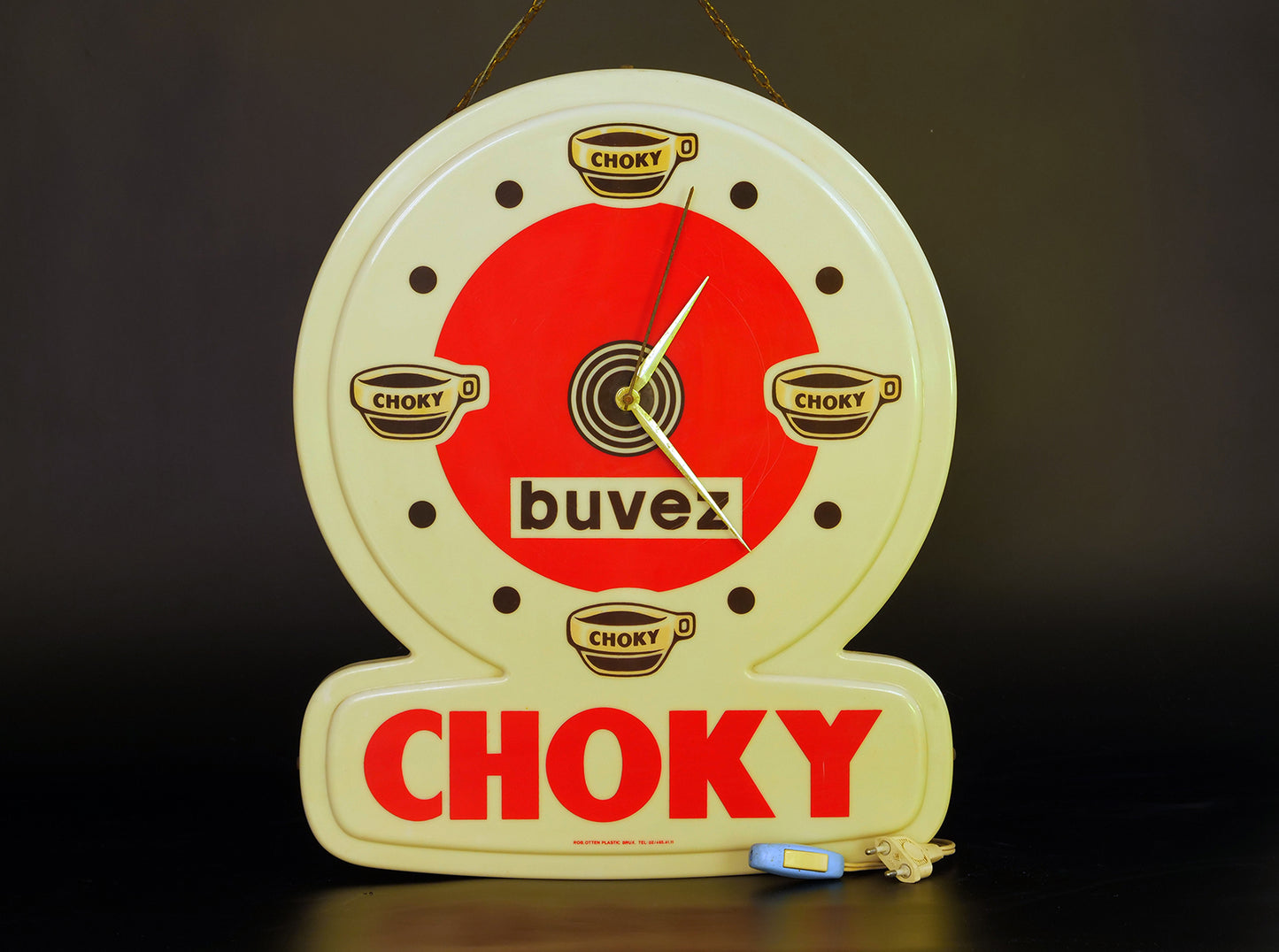 LOCATION ENSEIGNE LUMINEUSE / HORLOGE PUBLICITAIRE - SIMPLE FACE / CHOK'