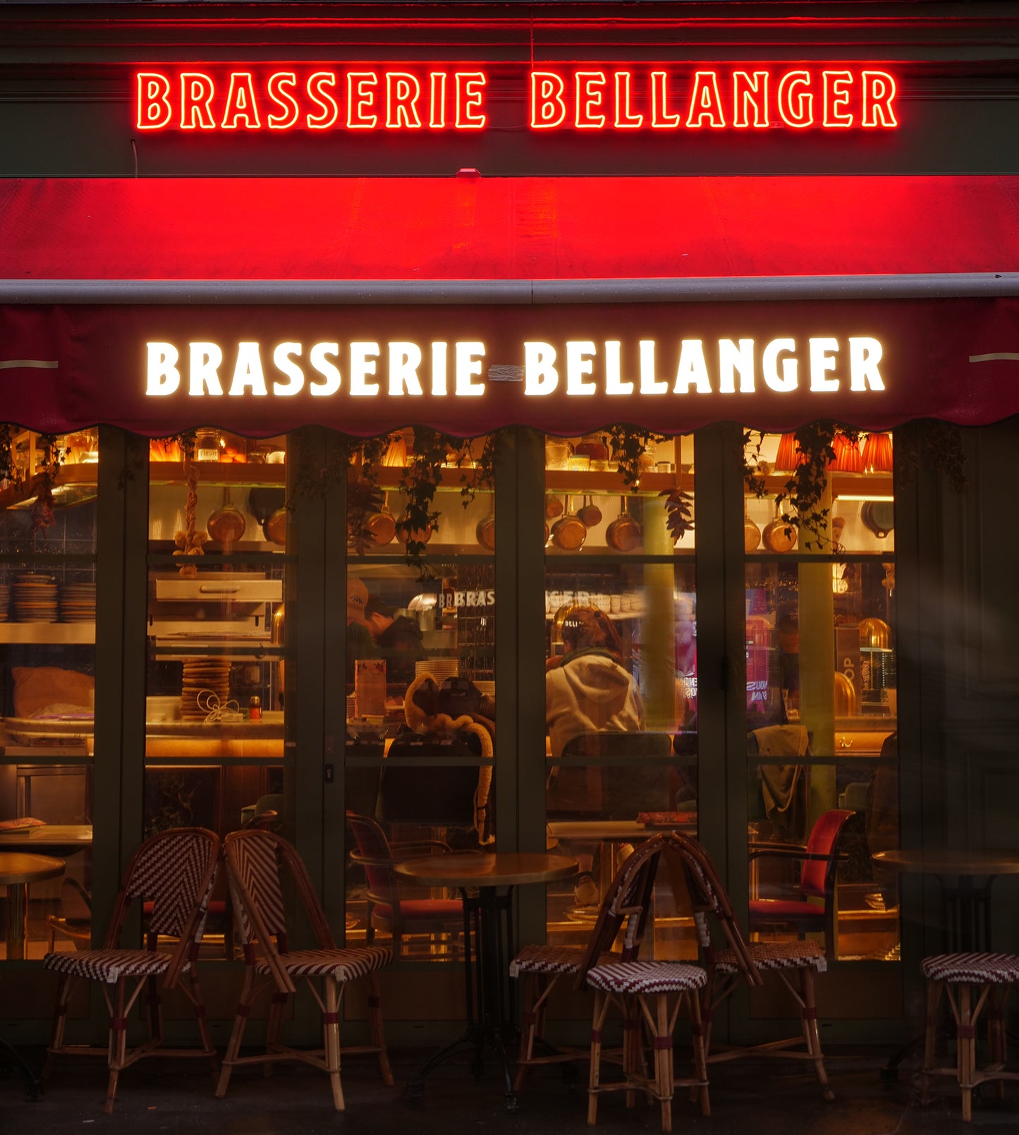 ENSEIGNES LUMINEUSES / BRASSERIE BELLANGER  / PARIS X