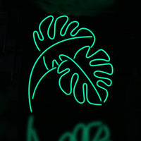 LOCATION GRANDE ENSEIGNE FLEX NEON LED / FEUILLAGE LUMINEUX VERT