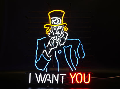 LOCATION ENSEIGNE NEON / I WANT YOU